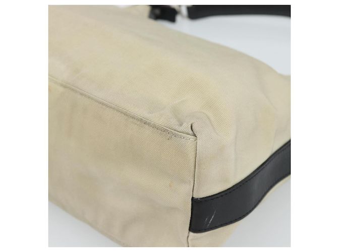 Borsa GUCCI in tela e pelle beige argento 000 0602 Auth ka4572 - vista 12