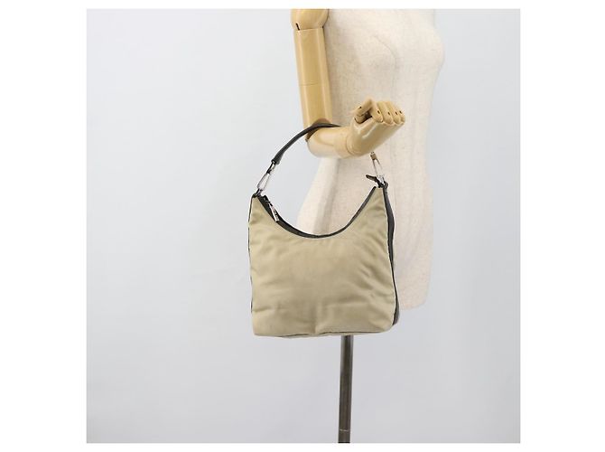 Borsa GUCCI in tela e pelle beige argento 000 0602 Auth ka4572 - vista 22