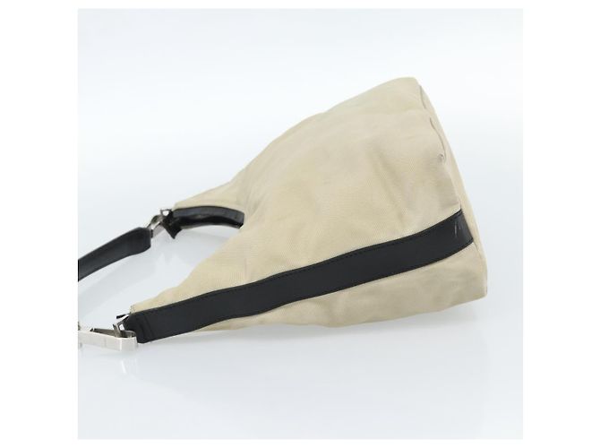 Borsa GUCCI in tela e pelle beige argento 000 0602 Auth ka4572 - vista 4
