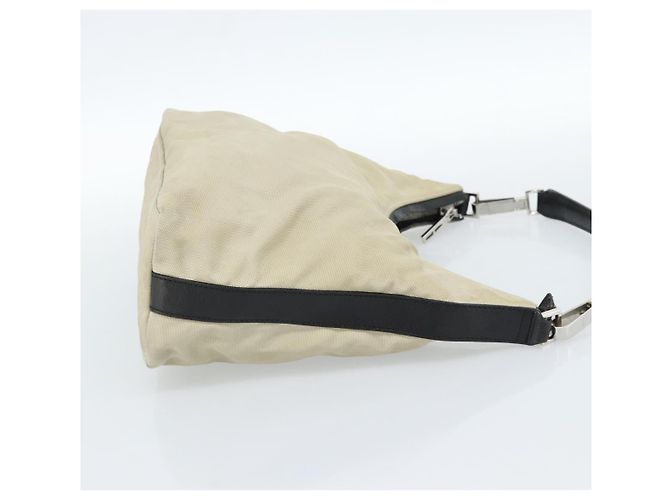 Borsa GUCCI in tela e pelle beige argento 000 0602 Auth ka4572 - vista 5
