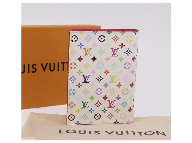 LOUIS VUITTON Porta passaporto Couverture Multicolor Bianco M14178 Auth 184263SAM - vista 12