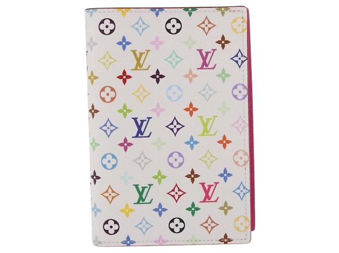 LOUIS VUITTON Porta passaporto Couverture Multicolor Bianco M14178 Auth 184263SAM - vista 2