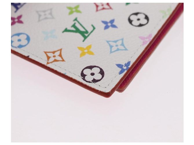 LOUIS VUITTON Porta passaporto Couverture Multicolor Bianco M14178 Auth 184263SAM - vista 7