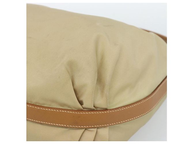 Borsa a Spalla PRADA Nylon Beige Argento Auth 184182A - vista 10
