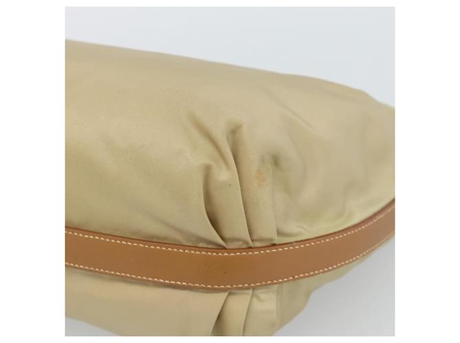 Borsa a Spalla PRADA Nylon Beige Argento Auth 184182A - vista 12