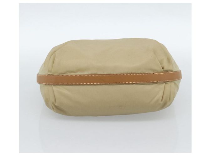Borsa a Spalla PRADA Nylon Beige Argento Auth 184182A - vista 9