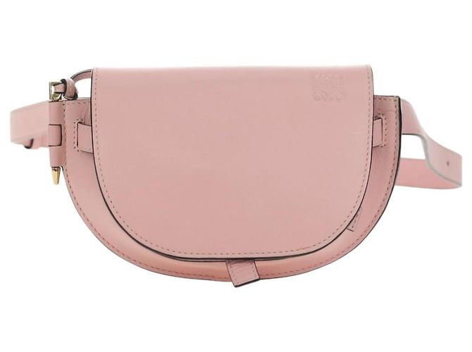 LOEWE Gate Dual Waist bag Leather Pink Gold Auth 182911M Rosa D'oro - vista 13