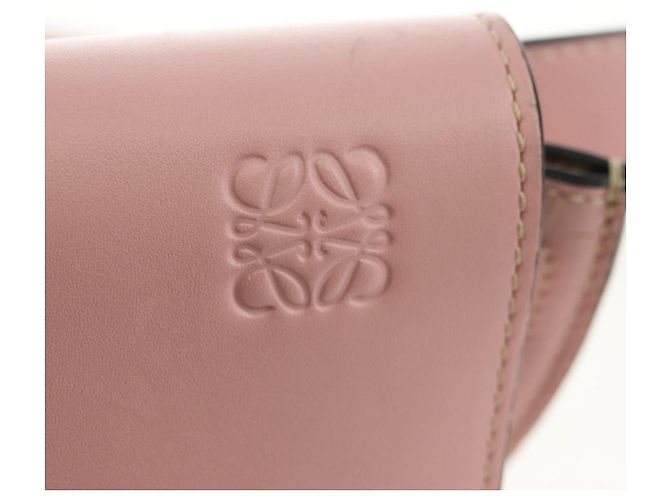 LOEWE Gate Dual Waist bag Leather Pink Gold Auth 182911M Rosa D'oro - vista 18
