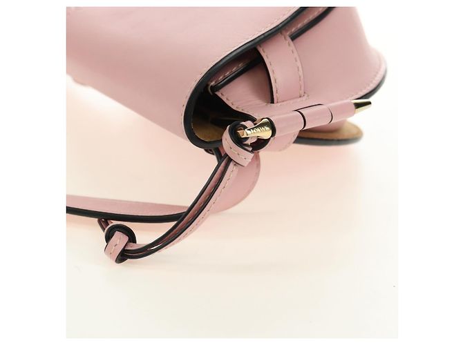 LOEWE Gate Dual Waist bag Leather Pink Gold Auth 182911M Rosa D'oro - vista 19