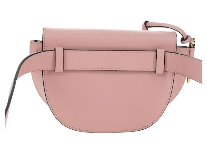 LOEWE Gate Dual Waist bag Leather Pink Gold Auth 182911M Rosa D'oro - vista 2