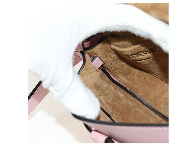 LOEWE Gate Dual Waist bag Leather Pink Gold Auth 182911M Rosa D'oro - vista 23