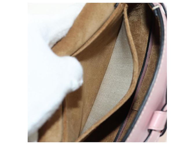 LOEWE Gate Dual Waist bag Leather Pink Gold Auth 182911M Rosa D'oro - vista 24
