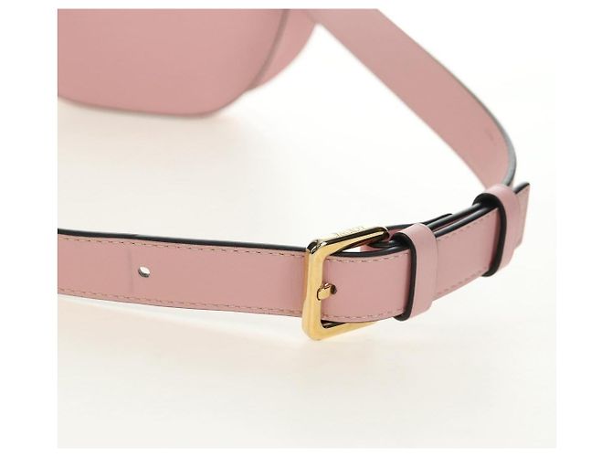 LOEWE Gate Dual Waist bag Leather Pink Gold Auth 182911M Rosa D'oro - vista 7