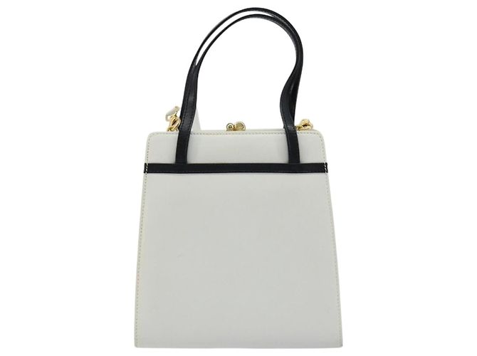 Borsa Salvatore Ferragamo Vala in pelle 2way White Gold ka4614A - vista 3