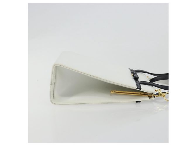 Borsa Salvatore Ferragamo Vala in pelle 2way White Gold ka4614A - vista 4