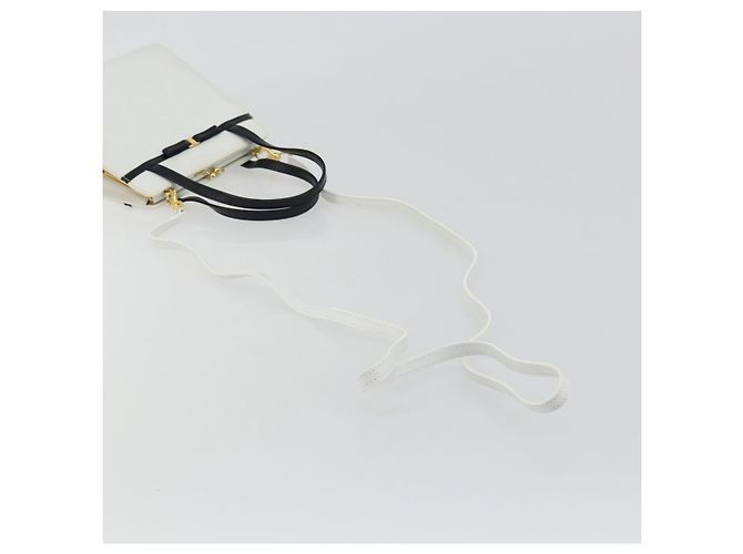 Borsa Salvatore Ferragamo Vala in pelle 2way White Gold ka4614A - vista 9