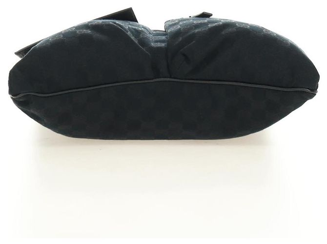 Borsa a tracolla GUCCI Web Sherry Line in tela nera argento 169937 Auth am11677V Nero - vista 10