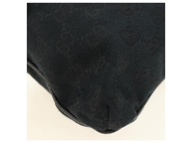 Borsa a tracolla GUCCI Web Sherry Line in tela nera argento 169937 Auth am11677V Nero - vista 11