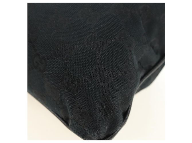 Borsa a tracolla GUCCI Web Sherry Line in tela nera argento 169937 Auth am11677V Nero - vista 12