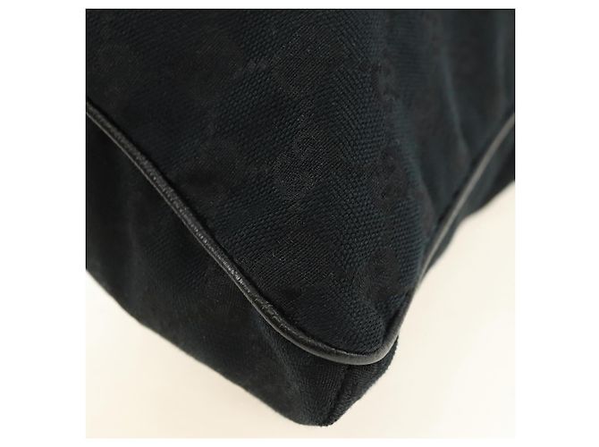 Borsa a tracolla GUCCI Web Sherry Line in tela nera argento 169937 Auth am11677V Nero - vista 13