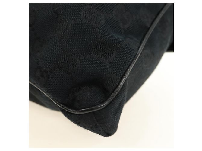 Borsa a tracolla GUCCI Web Sherry Line in tela nera argento 169937 Auth am11677V Nero - vista 14