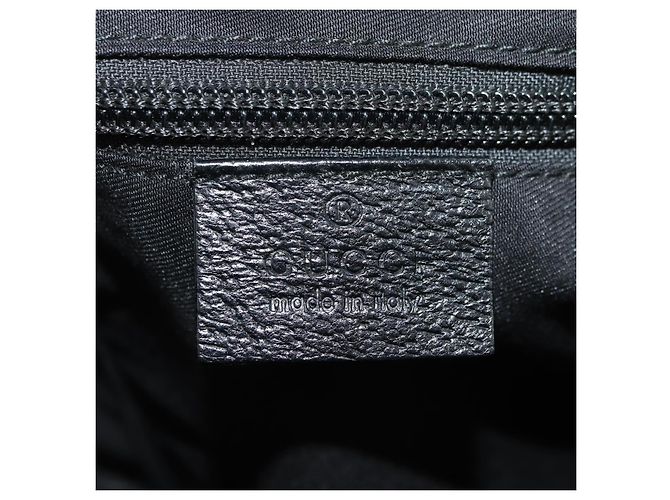 Borsa a tracolla GUCCI Web Sherry Line in tela nera argento 169937 Auth am11677V Nero - vista 22