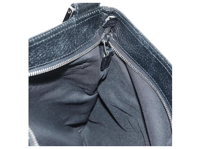 Borsa a tracolla GUCCI Web Sherry Line in tela nera argento 169937 Auth am11677V Nero - vista 24