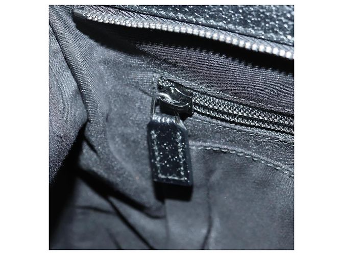 Borsa a tracolla GUCCI Web Sherry Line in tela nera argento 169937 Auth am11677V Nero - vista 26