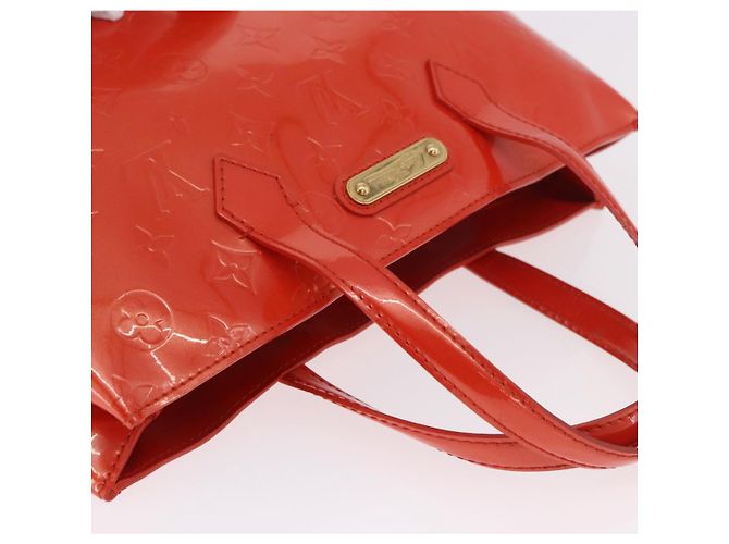 LOUIS VUITTON Monogram Vernis Wilshire PM Borsa Orenge Sunset M93644 Auth 184196 - vista 6