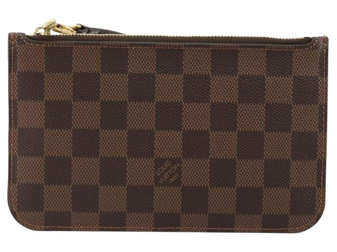 LOUIS VUITTON Damier Ebene Neverfull PM Pouch LV Auth 184121 - vista 13