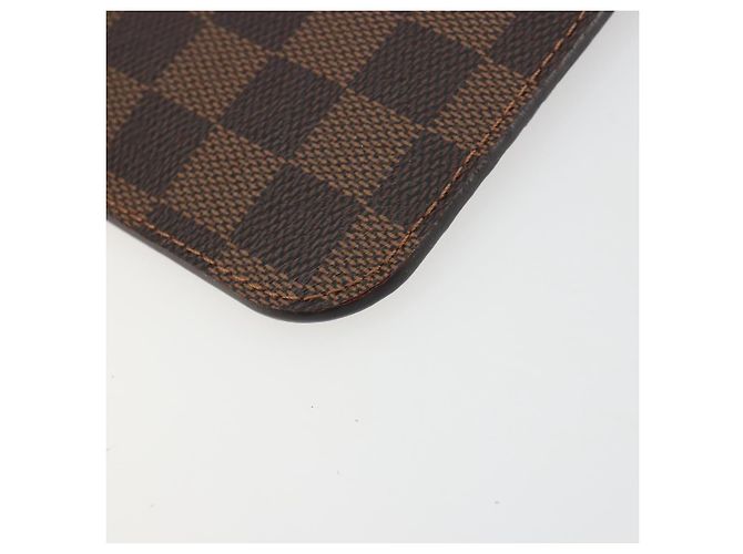 LOUIS VUITTON Damier Ebene Neverfull PM Pouch LV Auth 184121 - vista 16