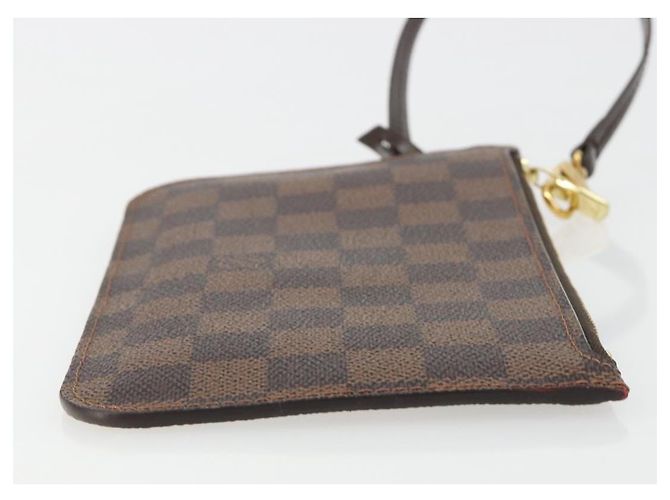 LOUIS VUITTON Damier Ebene Neverfull PM Pouch LV Auth 184121 - vista 3