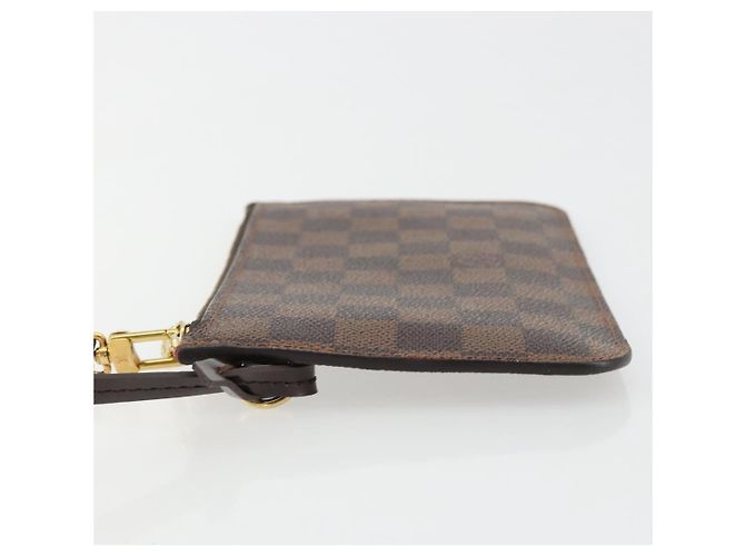 LOUIS VUITTON Damier Ebene Neverfull PM Pouch LV Auth 184121 - vista 4