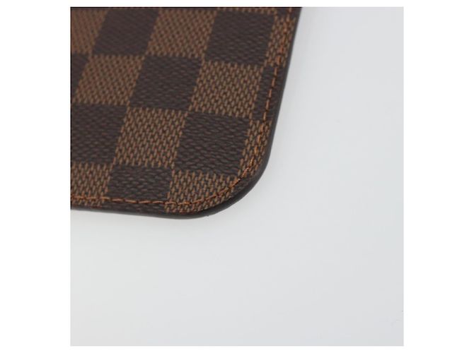 LOUIS VUITTON Damier Ebene Neverfull PM Pouch LV Auth 184121 - vista 7