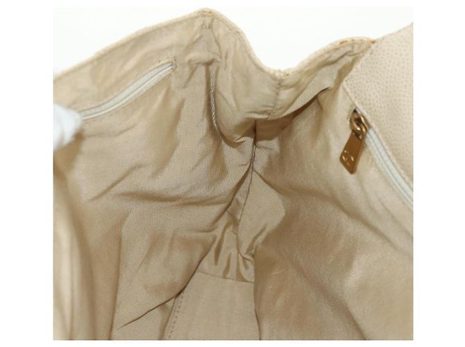 CHANEL Bicolore Backpack Caviar Skin Beige Gold CC Auth 182907V - view 19