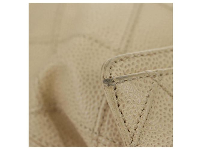 CHANEL Bicolore Backpack Caviar Skin Beige Gold CC Auth 182907V - view 8