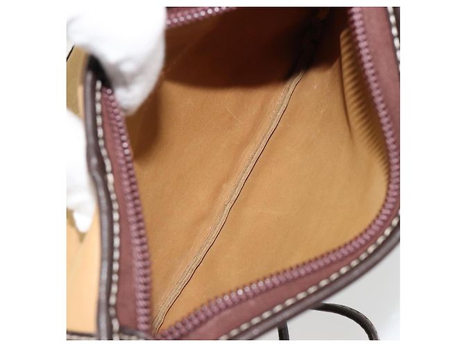 Borsa a tracolla LOEWE in scamosciato beige oro Auth ka4613A D'oro - vista 12