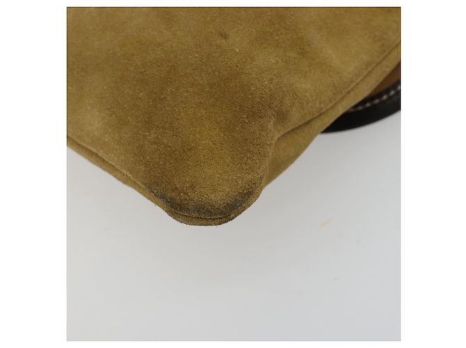Borsa a tracolla LOEWE in scamosciato beige oro Auth ka4613A D'oro - vista 16