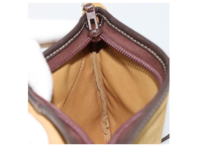 Borsa a tracolla LOEWE in scamosciato beige oro Auth ka4613A D'oro - vista 19