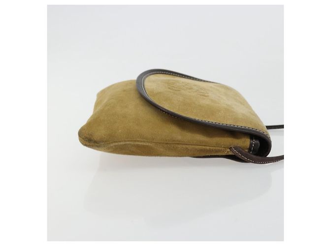 Borsa a tracolla LOEWE in scamosciato beige oro Auth ka4613A D'oro - vista 3