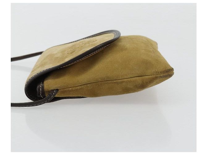 Borsa a tracolla LOEWE in scamosciato beige oro Auth ka4613A D'oro - vista 4
