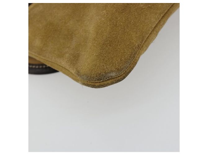 Borsa a tracolla LOEWE in scamosciato beige oro Auth ka4613A D'oro - vista 9