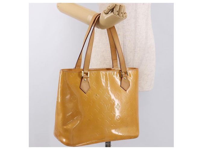 LOUIS VUITTON Borsa Houston Monogram Vernis Rosa Marshmallow M91302 LV Auth gh2094 - vista 24