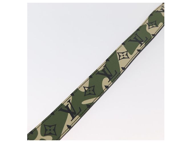 LOUIS VUITTON Monogram Camouflage Gürtel 39.4" Green LV Auth 182701SM Grün - Ansicht 10