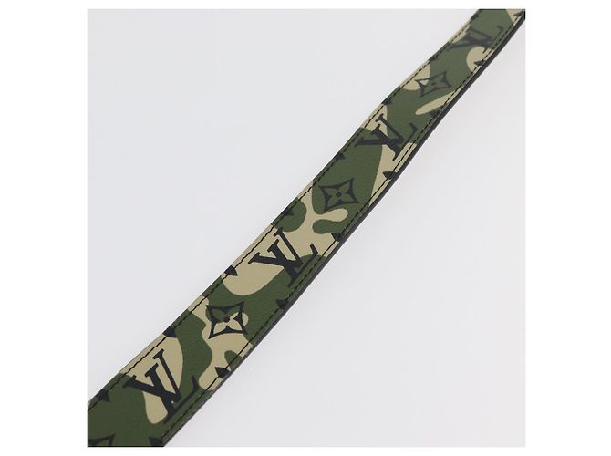 LOUIS VUITTON Monogram Camouflage Gürtel 39.4" Green LV Auth 182701SM Grün - Ansicht 9