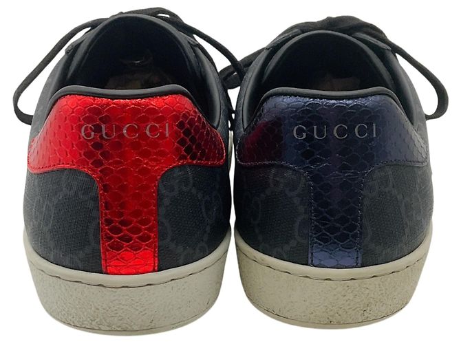 Sneakers Mono Ace GG Supreme nere da uomo Gucci - vista 5