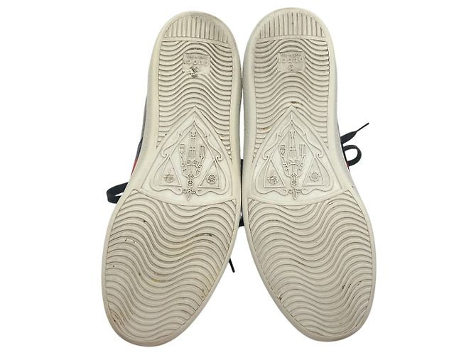 Sneakers Mono Ace GG Supreme nere da uomo Gucci - vista 7