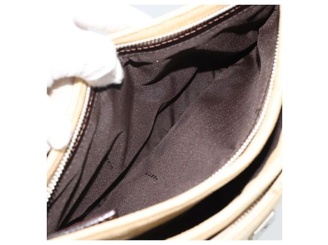 FENDI Zucca Canvas Mamma Baguette Shoulder Bag Beige Argento Autentica 184155 - vista 20