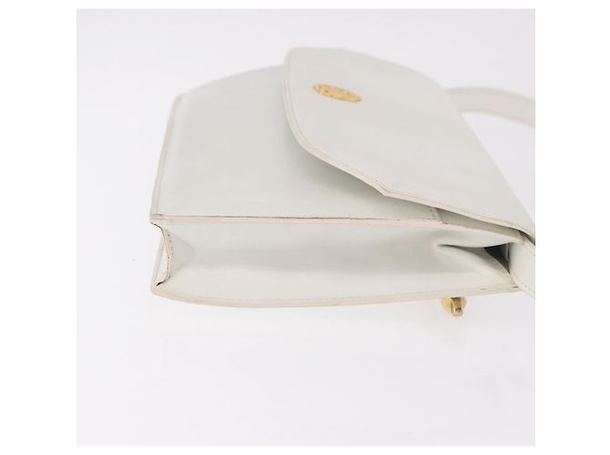 16 Céline CELINE Schultertasche Leder Weiß Gold Authentisch 183997 Golden - Ansicht 4