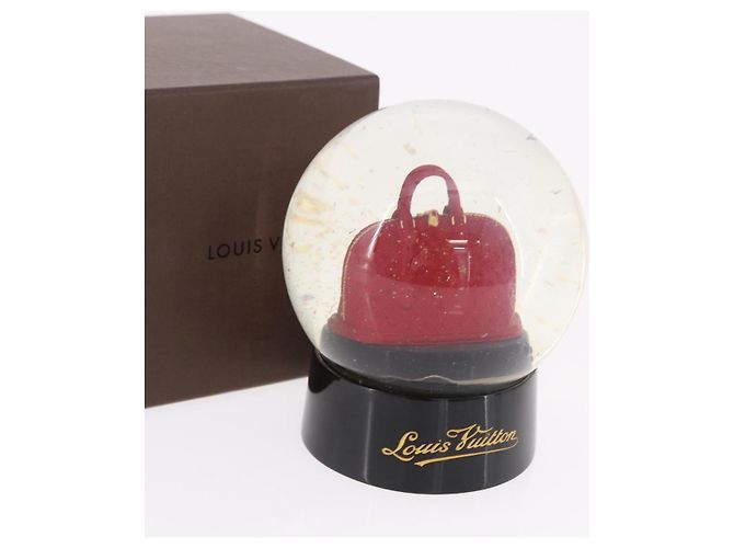 LOUIS VUITTON Alma Snow Globe Glass Red LV Auth 184282A Rouge - vue 12